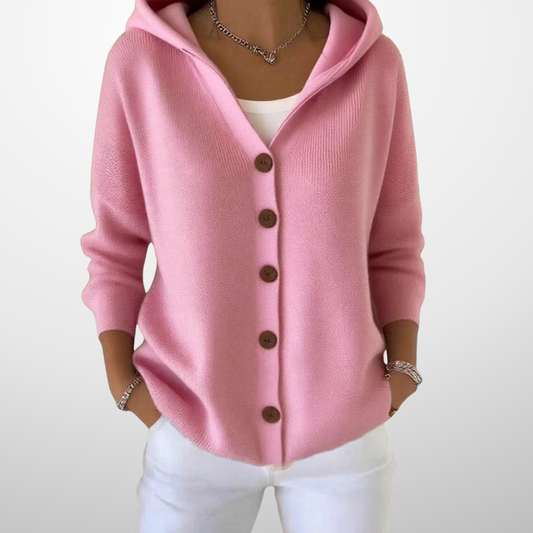 Amélie – Zachte Gebreide Hoodie Cardigan