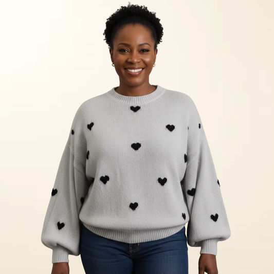 Maya - Zachte en Warme Trui met Hartjes