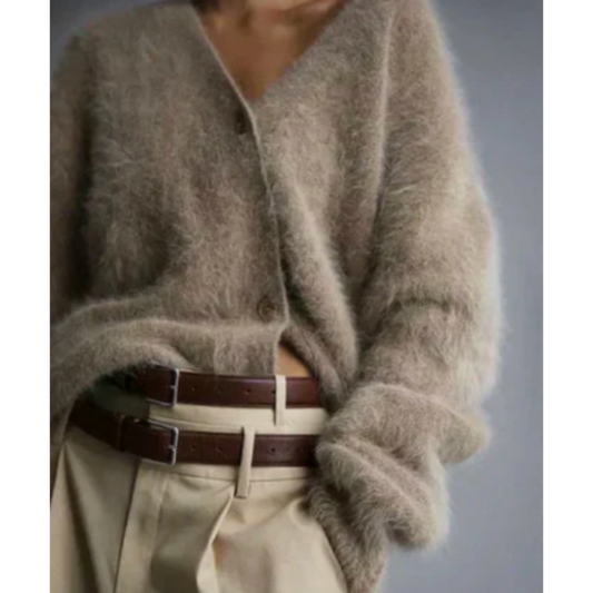 Nena – Luxe Mohair Look Vest - Zacht en Elegant