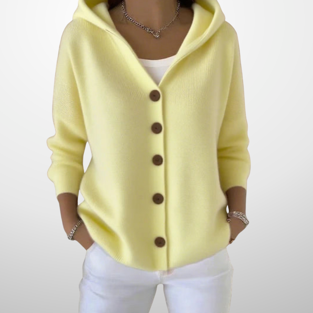 Amélie – Zachte Gebreide Hoodie Cardigan