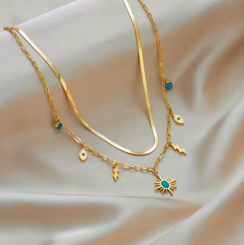Ariana - Dubbele ketting - Stralend