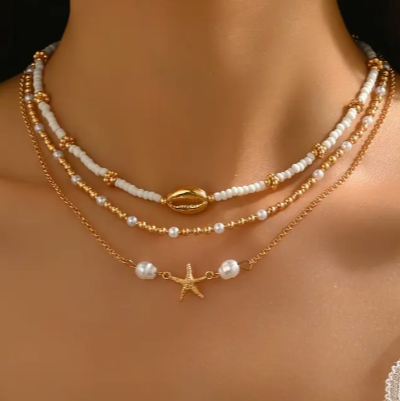 Beach - Drielaags - Parels