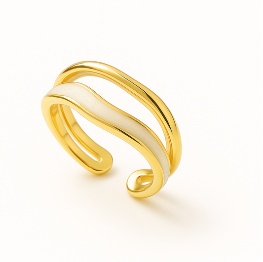 Wave - Parelmoeraccent - Verstelbaar