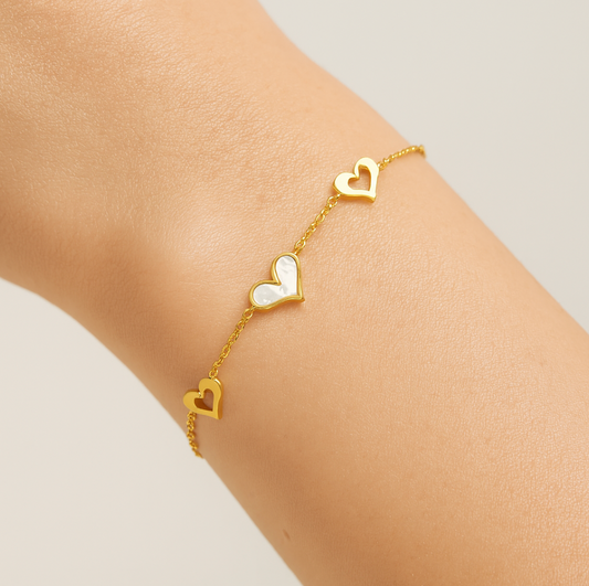 Mina - Hartjes - Parelmoer