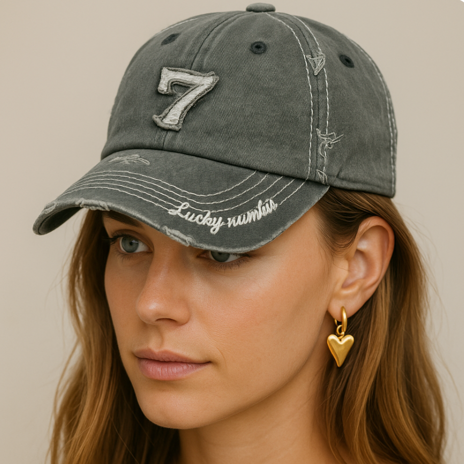 Lucky 7 - Vintage look pet (6 kleuren)