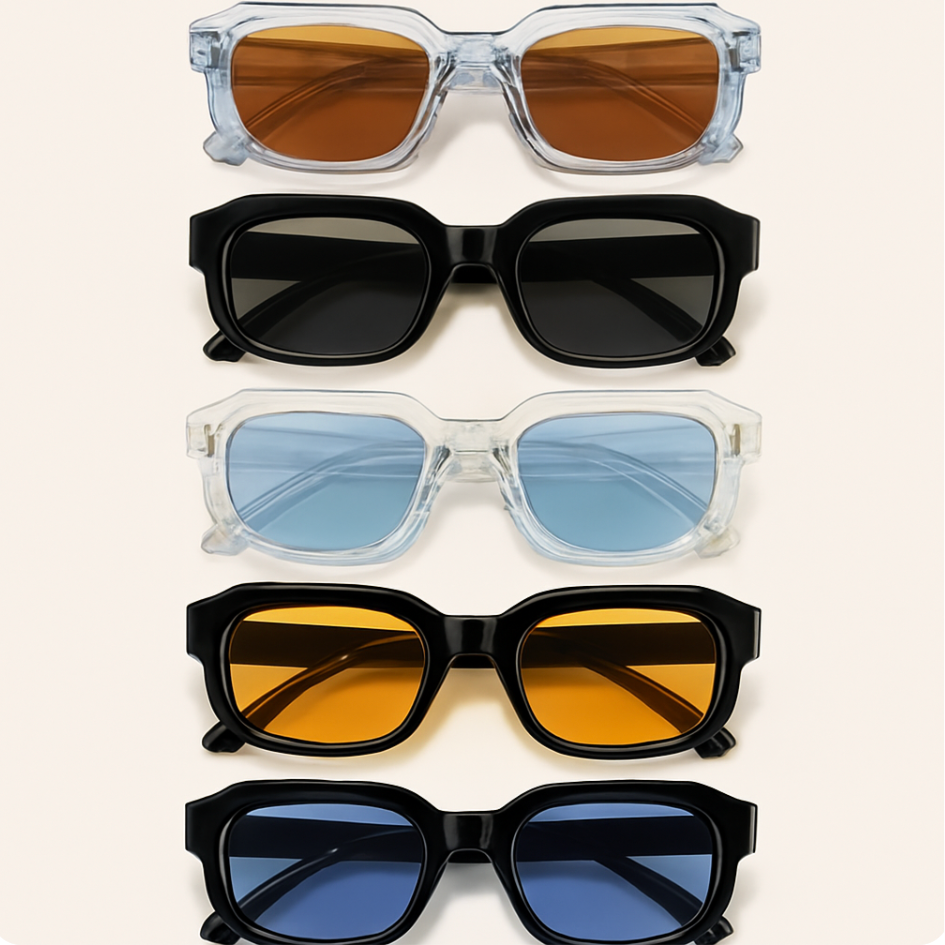 Strak design zonnebrillen (5 kleuren)