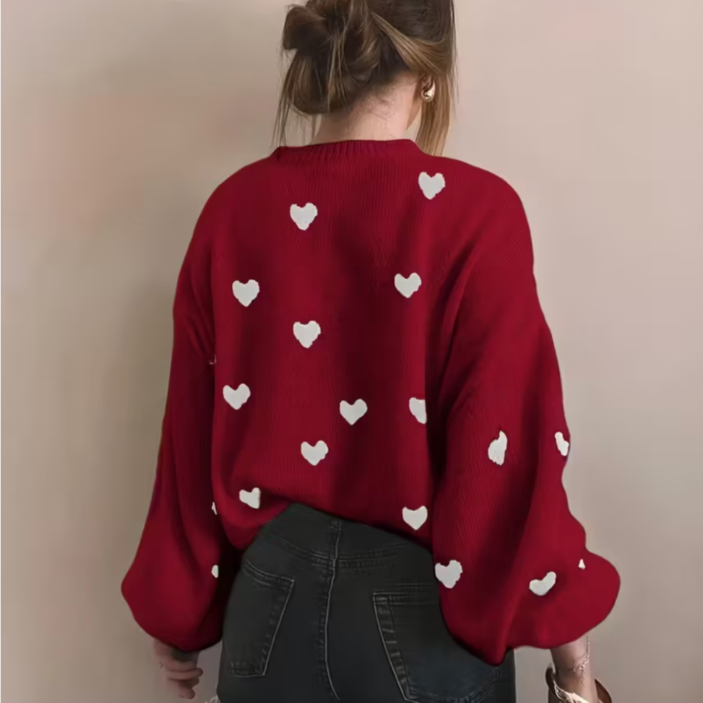 Maya - Zachte en Warme Trui met Hartjes