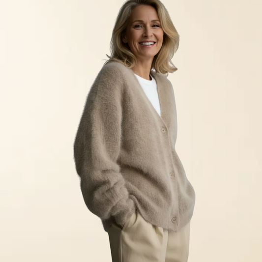 Nena – Luxe Mohair Look Vest - Zacht en Elegant