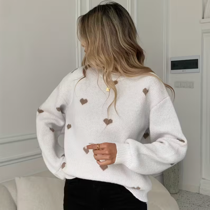 Maya - Zachte en Warme Trui met Hartjes
