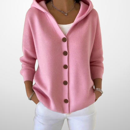 Amélie – Zachte Gebreide Hoodie Cardigan