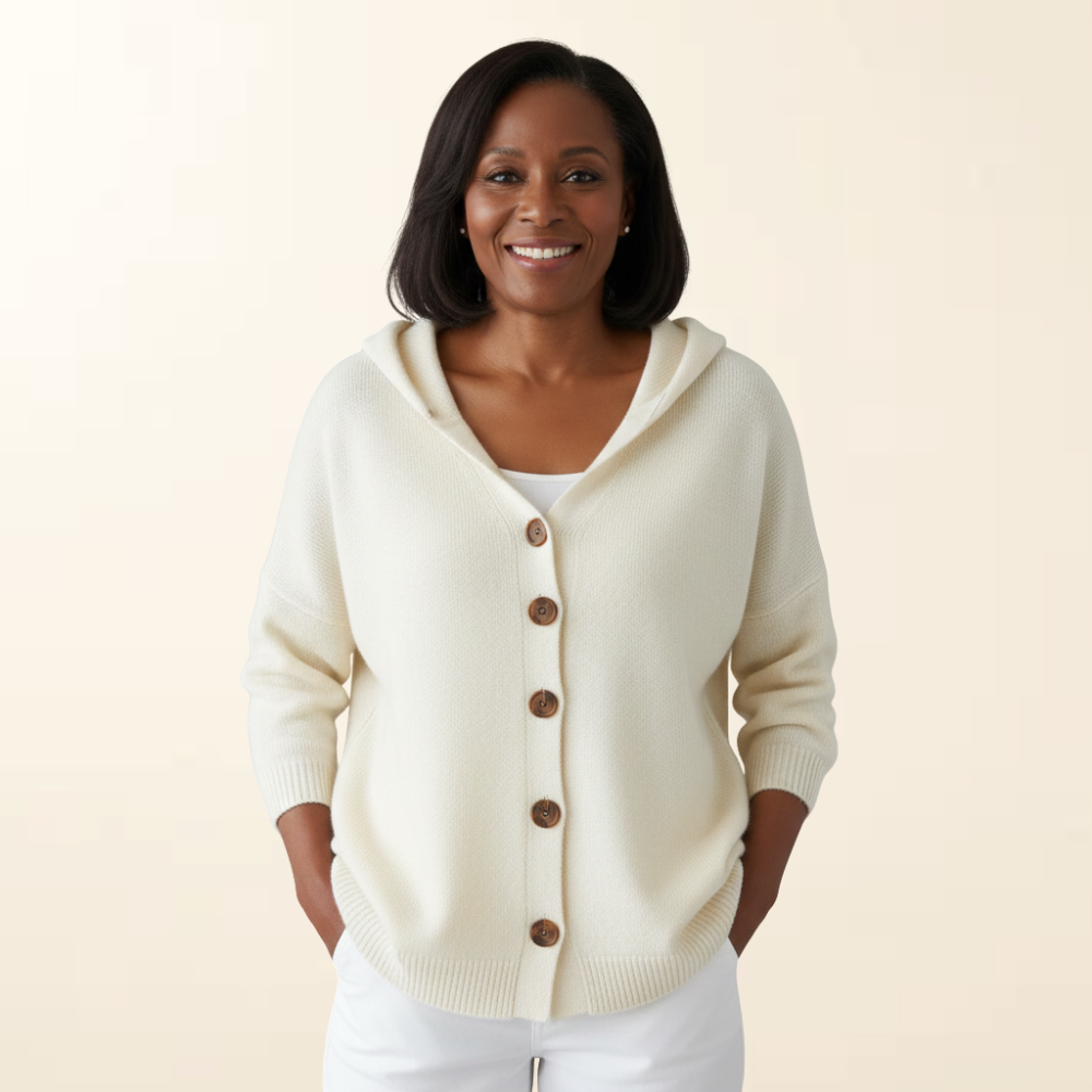 Amélie – Zachte Gebreide Hoodie Cardigan
