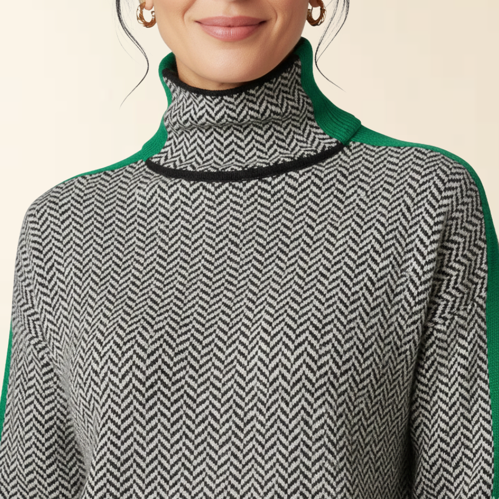 Noré - Trui Met Hoge Kraag En Comfortabele Pasvorm