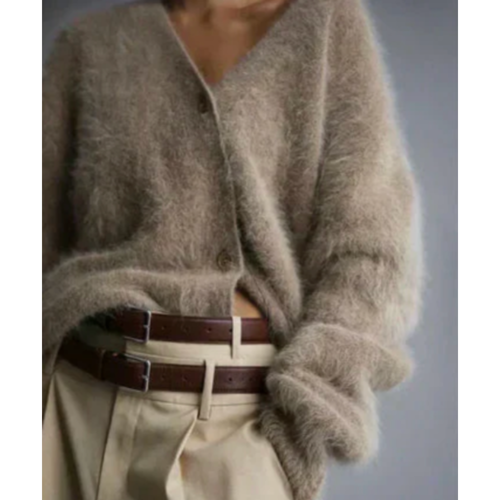 Nena – Luxe Mohair Look Vest - Zacht en Elegant