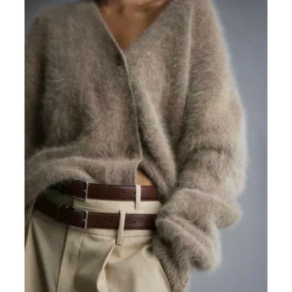 Nena – Luxe Mohair Look Vest - Zacht en Elegant