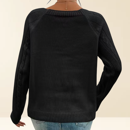 Mea - Elegante Trui met Knoopdetails