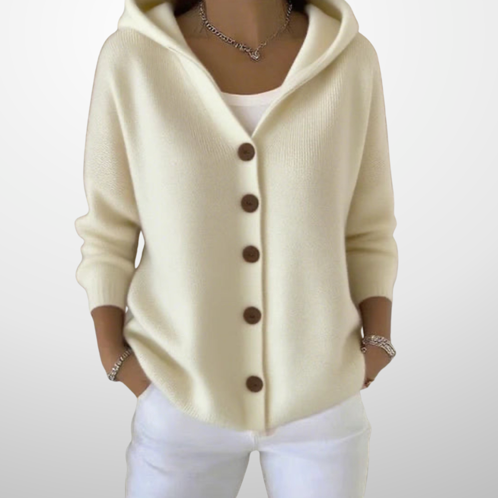 Amélie – Zachte Gebreide Hoodie Cardigan