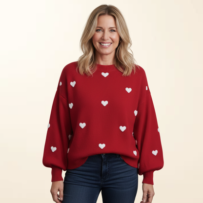Maya - Zachte en Warme Trui met Hartjes