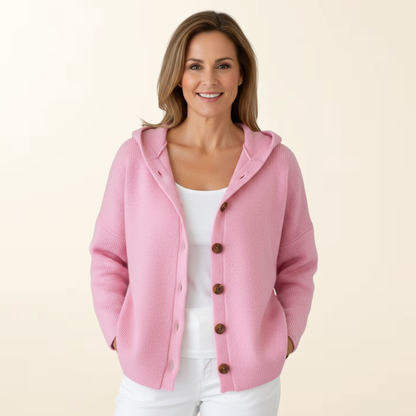 Amélie – Zachte Gebreide Hoodie Cardigan