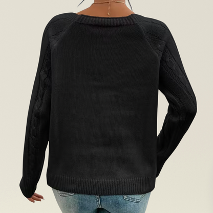 Mea - Elegante Trui met Knoopdetails