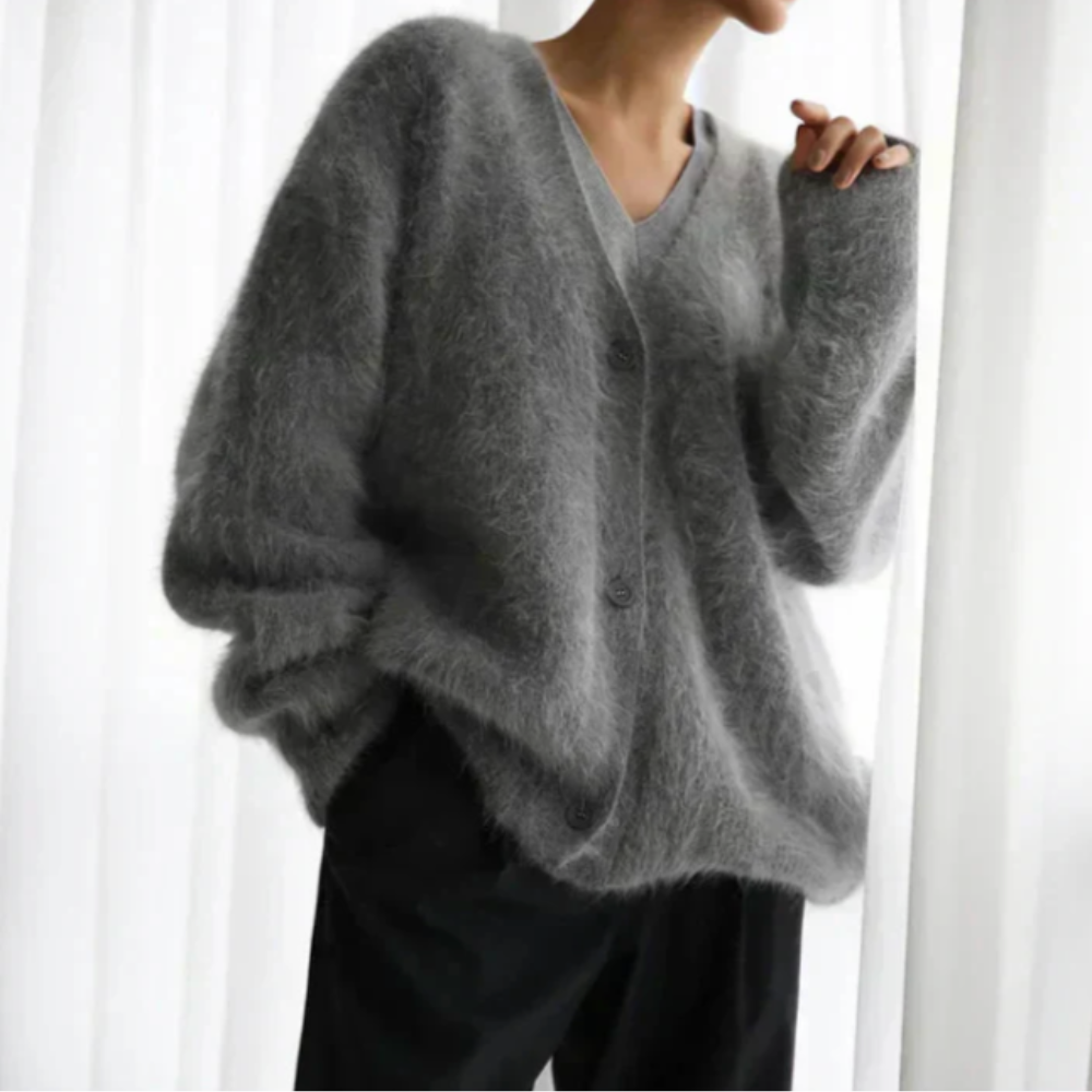 Nena – Luxe Mohair Look Vest - Zacht en Elegant