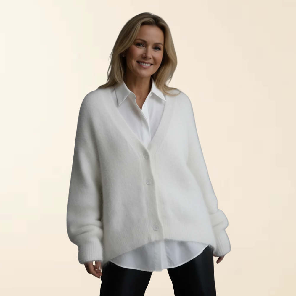 Nena – Luxe Mohair Look Vest - Zacht en Elegant