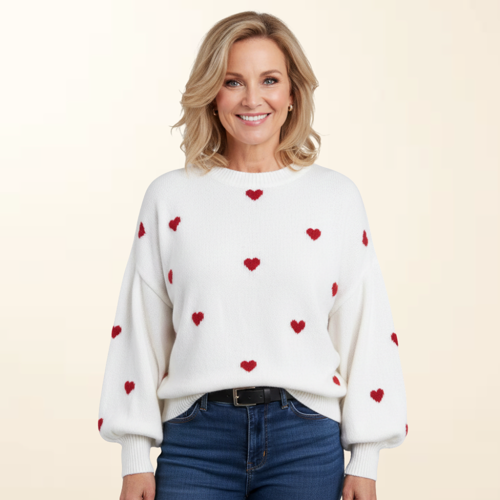 Maya - Zachte en Warme Trui met Hartjes