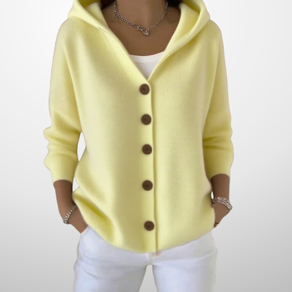 Amélie – Zachte Gebreide Hoodie Cardigan