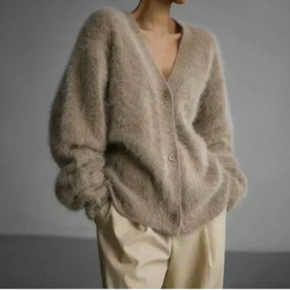 Nena – Luxe Mohair Look Vest - Zacht en Elegant