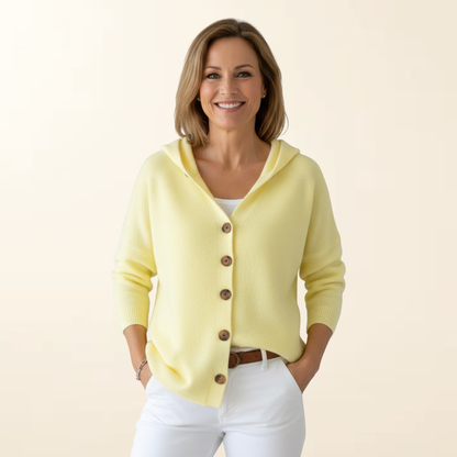 Amélie – Zachte Gebreide Hoodie Cardigan