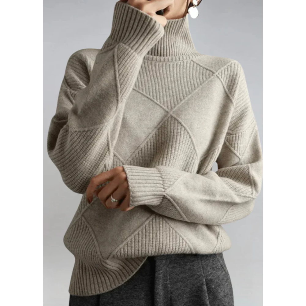 Elise – Gebreide Coltrui met Verfijnde Structuur