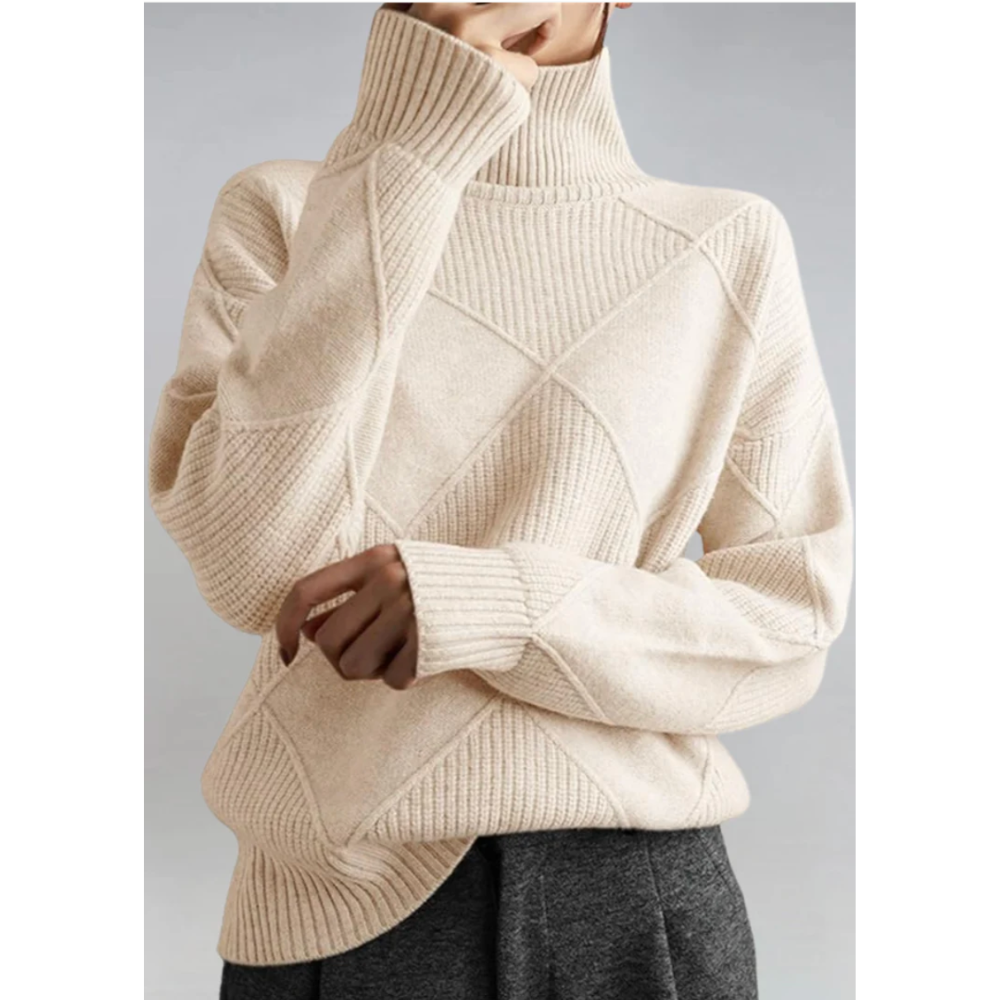 Elise – Gebreide Coltrui met Verfijnde Structuur