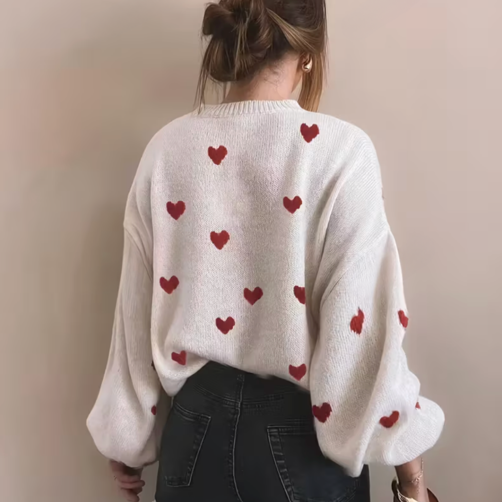 Maya - Zachte en Warme Trui met Hartjes