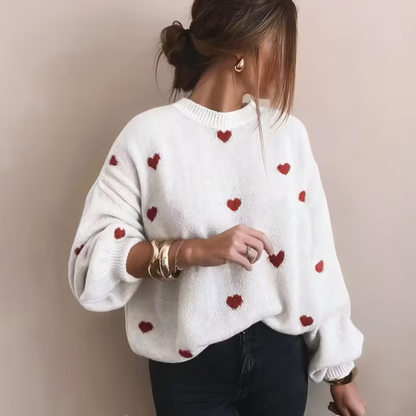 Maya - Zachte en Warme Trui met Hartjes