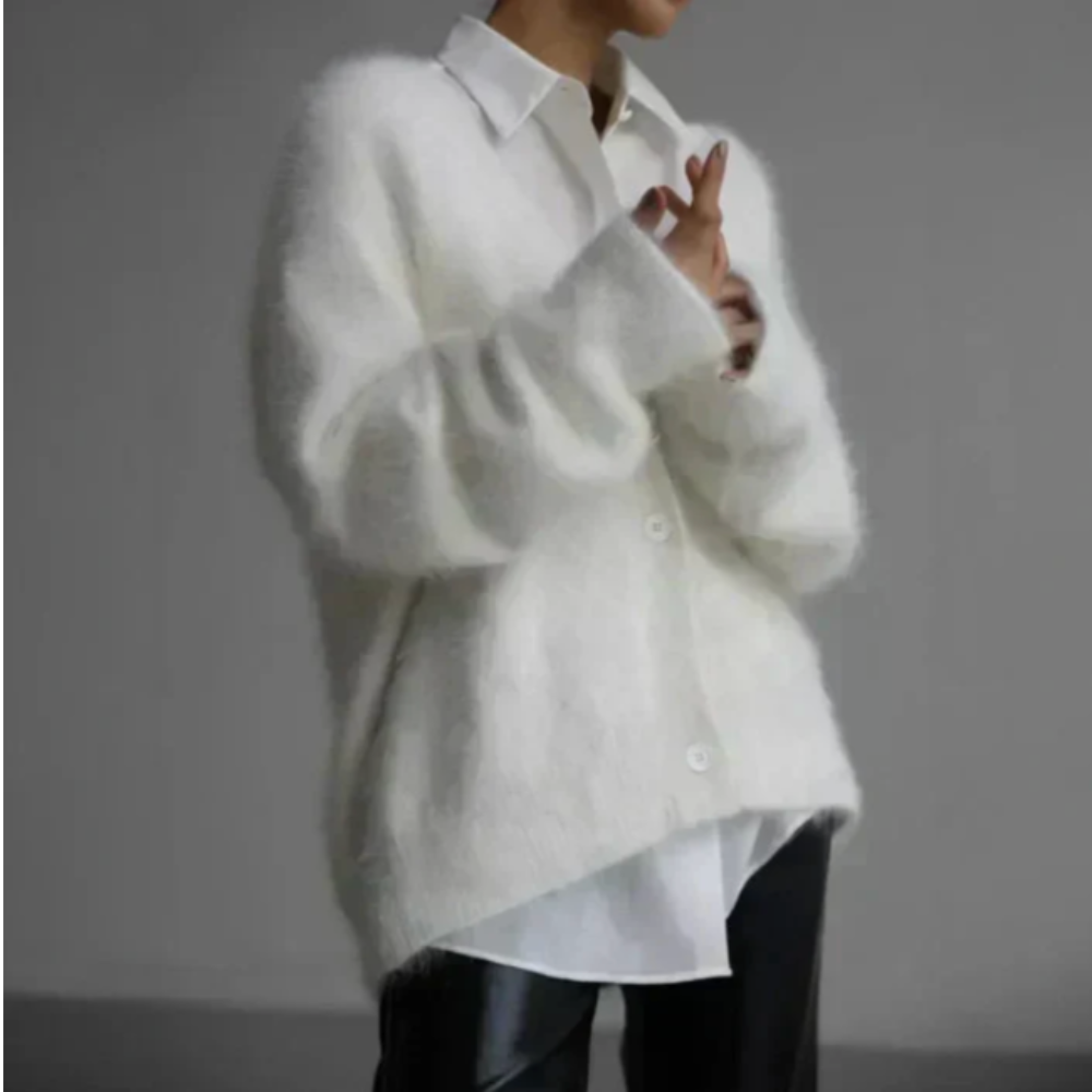 Nena – Luxe Mohair Look Vest - Zacht en Elegant