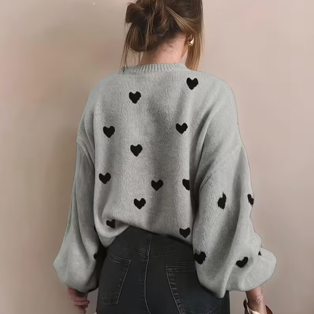 Maya - Zachte en Warme Trui met Hartjes