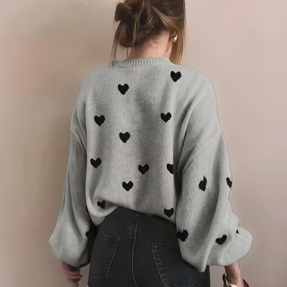 Maya - Zachte en Warme Trui met Hartjes
