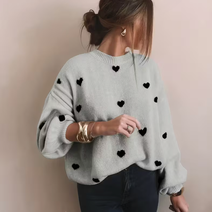 Maya - Zachte en Warme Trui met Hartjes