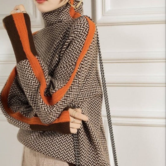 Noré - Trui Met Hoge Kraag En Comfortabele Pasvorm