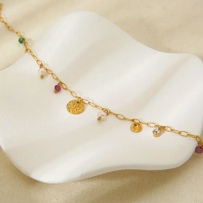 Dani - Bedelketting - Kleurrijke parels