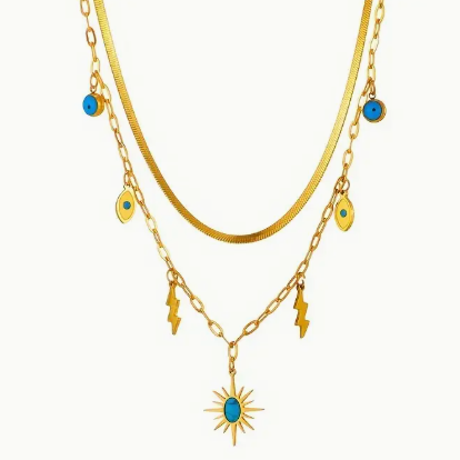 Ariana - Dubbele ketting - Stralend