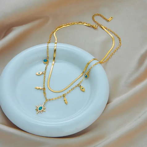Ariana - Dubbele ketting - Stralend