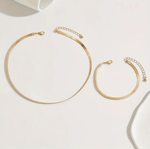 Duo luxe - Combi set: Ketting + Armband (2 stijlen)