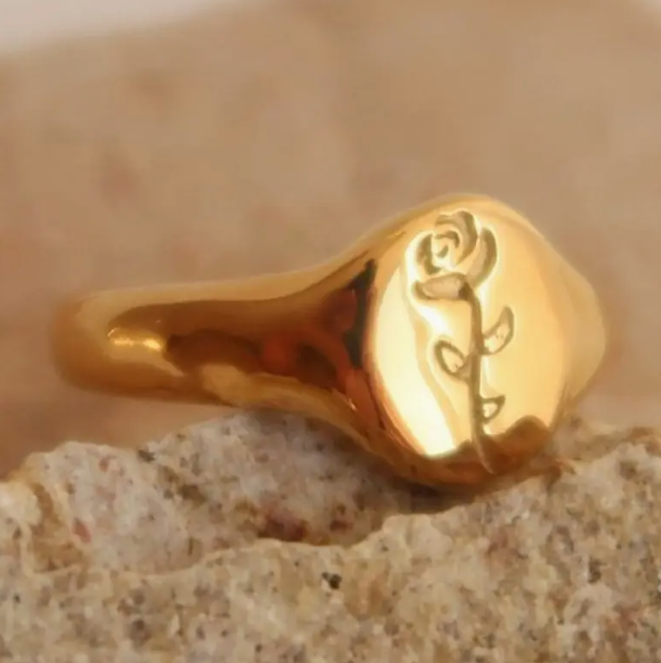 Rose - Zegelring - Verfijnd