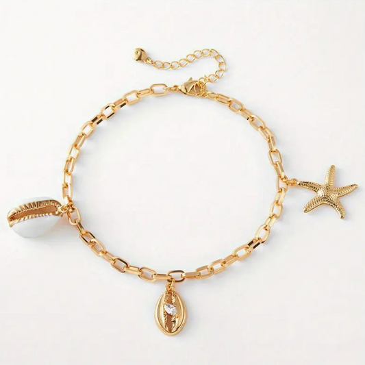 Lotta - Schakelarmband - Zeeschelp