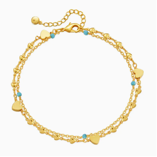 Blue - Dubbele armband - Turquoise