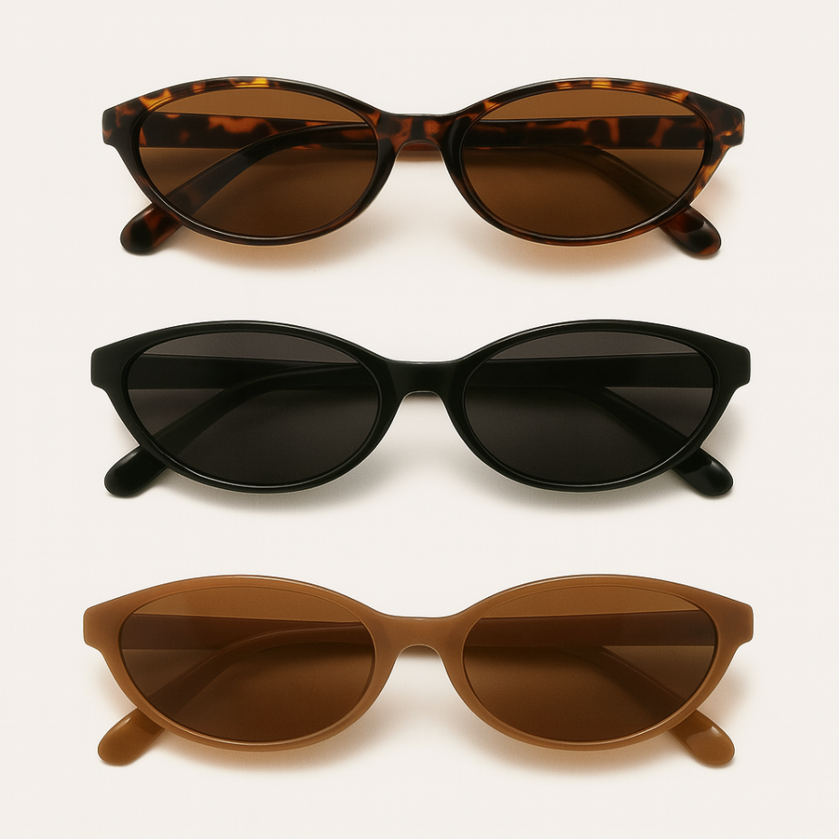 Cat-eye zonnebrillen (3 kleuren)