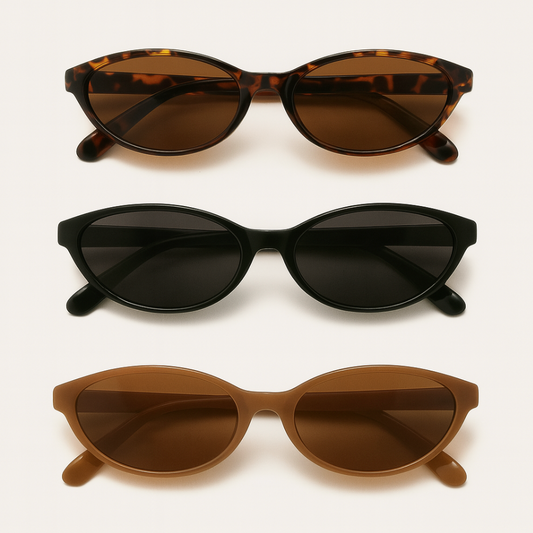 Cat-eye zonnebrillen (3 kleuren)