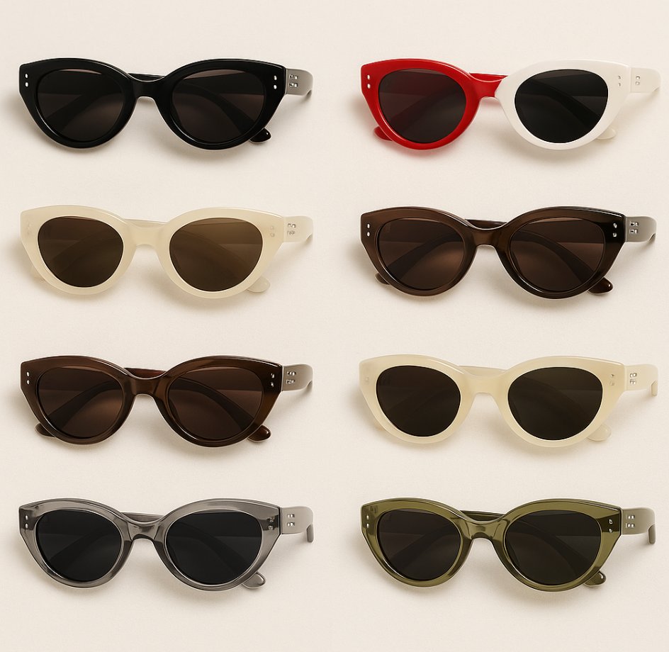 Retro style zonnebrillen (8 kleuren)